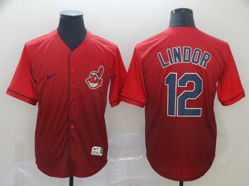 Indians 12 Francisco Lindor Red Drift Fashion Jersey,We sell and wholesale Indians 12 Francisco Lindor Red Drift Fashion Jersey on line form chian!